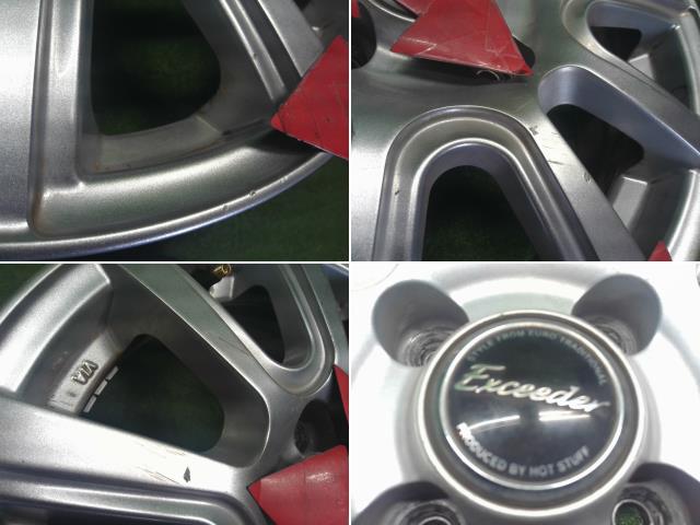 【中古】EXCEEDER 14インチ アルミホイール ヴィッツ外し  自社品番250368