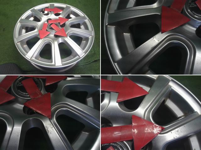 【中古】EXCEEDER 14インチ アルミホイール ヴィッツ外し  自社品番250368