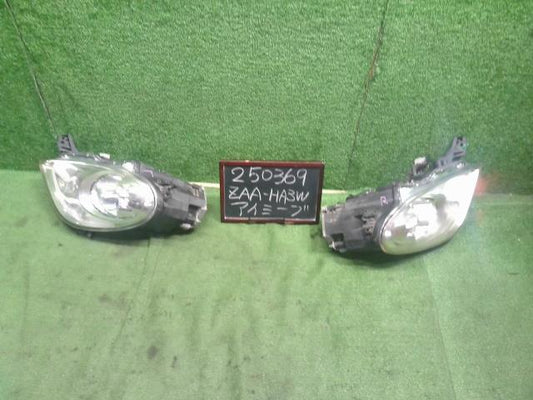 【中古】アイミーブ ZAA-HA3W 左右ヘッドランプ ライト 8301B905 自社品番250369 W13