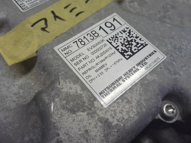 【中古】アイミーブ ZAA-HA3W エアコン AC コンプレッサー 7813B196 自社品番250369 W13