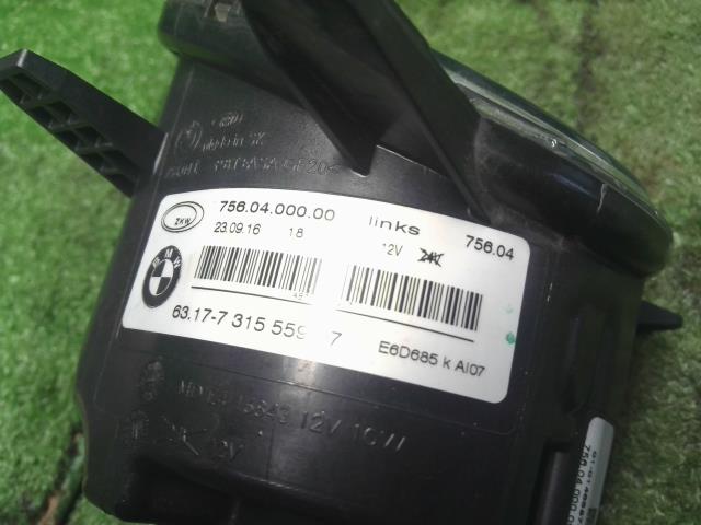 【中古】BMW 3シリーズ LDA-8C20 左フォグランプ ライト 63 17 7 315 559 自社品番250375