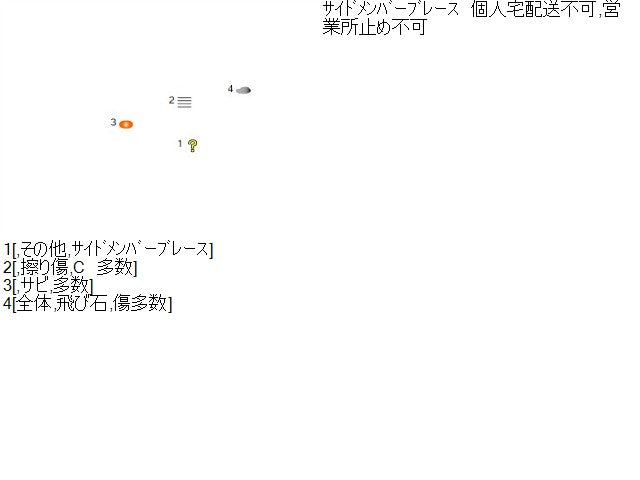 【中古】コペン ABA-L880K サイドメンバーブレース 57501-97202 自社品番250379 W16