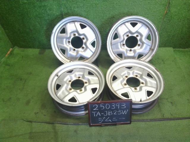 【中古】ジムニー TA-JB23W 純正 スチールホイール 16インチ 4本 43210-80711-27S 自社品番250393 Z2S