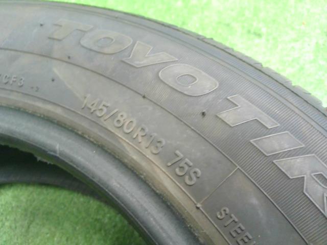 【中古】13インチ 夏 ノーマルタイヤ 145/80R13 4本 トーヨー 24年製 自社品番250398