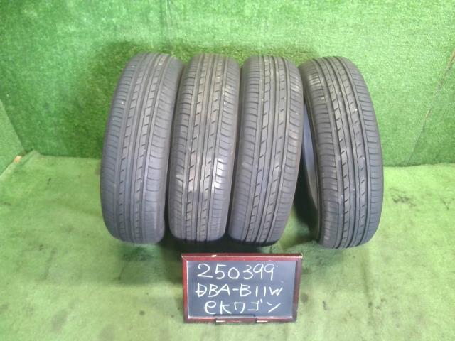 【中古】14インチ 夏 ノーマルタイヤ 155/65R14 4本 ヨコハマ  自社品番250399