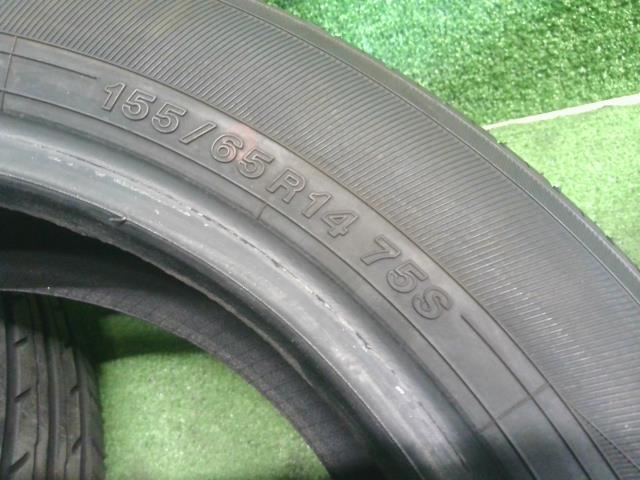 【中古】14インチ 夏 ノーマルタイヤ 155/65R14 4本 ヨコハマ  自社品番250399