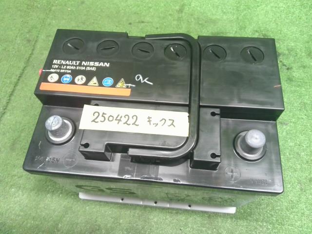 【中古】キックス 6AA-RP15 バッテリー L2 60AH 510A 24410-5RY0A 自社品番250422