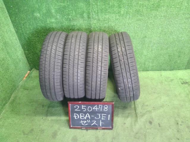 【中古】13インチ 夏 ノーマルタイヤ 155/65R13 4本 ダンロップ 23年製 ※1本 ECOFINE 24年製  自社品番250478