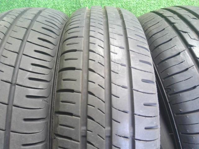 【中古】13インチ 夏 ノーマルタイヤ 155/65R13 4本 ダンロップ 23年製 ※1本 ECOFINE 24年製  自社品番250478
