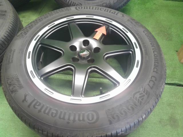 【中古】ComfortContact,CC7 225/60R17 17インチ 7.5J タイヤホイール セット ジープ チェロキー 外し 自社品番250501