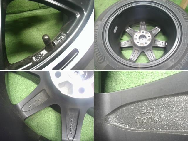 【中古】ComfortContact,CC7 225/60R17 17インチ 7.5J タイヤホイール セット ジープ チェロキー 外し 自社品番250501