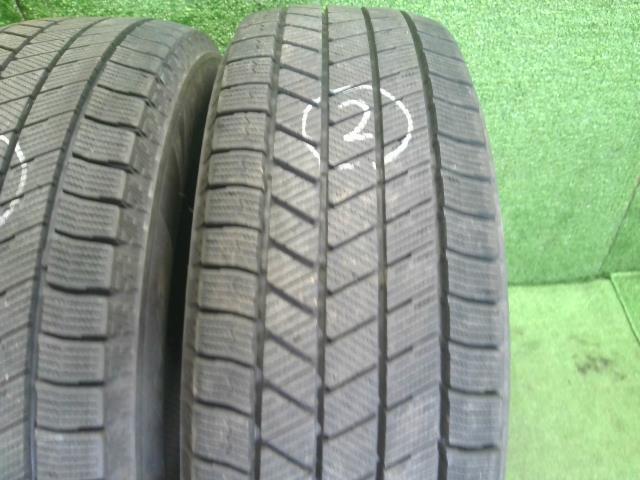 【中古】15インチ 冬 スタッドレスタイヤ 195/65R15 2本 ブリヂストン 21年製 BLIZZAKVRX3 自社品番250502