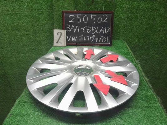 【中古】VW ゴルフヴァリアント 3AA-CDDLAV ホイールキャップ 15インチ 1枚  自社品番250502