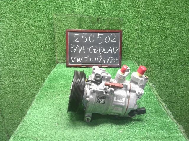 【中古】VW ゴルフヴァリアント 3AA-CDDLAV エアコン AC コンプレッサー  自社品番250502