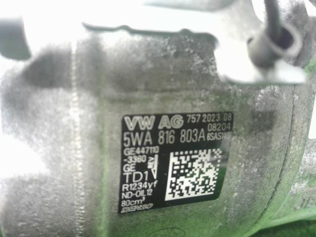 【中古】VW ゴルフヴァリアント 3AA-CDDLAV エアコン AC コンプレッサー  自社品番250502