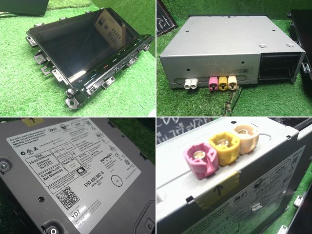 【中古】VW ゴルフヴァリアント 3AA-CDDLAV カーナビゲーション　モニター　セット  自社品番250502