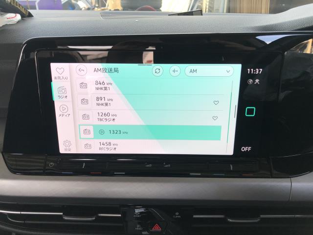 【中古】VW ゴルフヴァリアント 3AA-CDDLAV カーナビゲーション　モニター　セット  自社品番250502