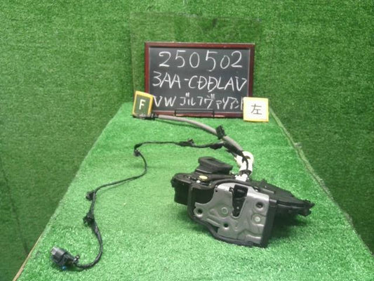 【中古】VW ゴルフヴァリアント 3AA-CDDLAV 左フロントドアロック  自社品番250502