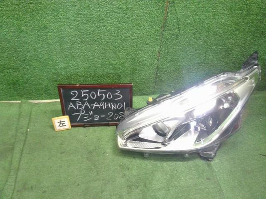【中古】プジョー 208 ABA-A9HN01 左ヘッドランプ ライト  自社品番250503