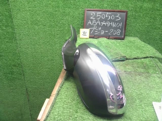 【中古】プジョー 208 ABA-A9HN01 左ドアミラー サイドミラー  自社品番250503