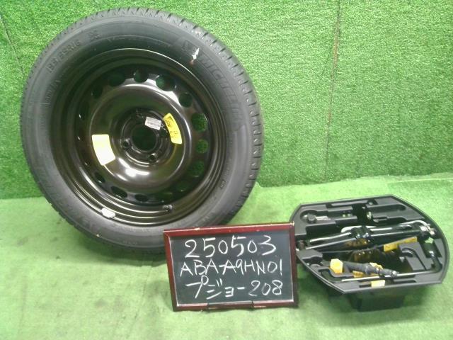 【中古】195/55R16 16インチ プジョー 208 ABA-A9HN01 スペアタイヤ 工具セット 自社品番250503