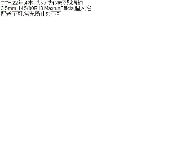 【中古】13インチ 夏 ノーマルタイヤ 145/80R13 4本 オートバックス 22年製  自社品番250527