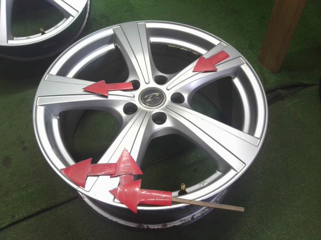 【中古】Treffer 18インチ アルミホイール 4本  自社品番250531