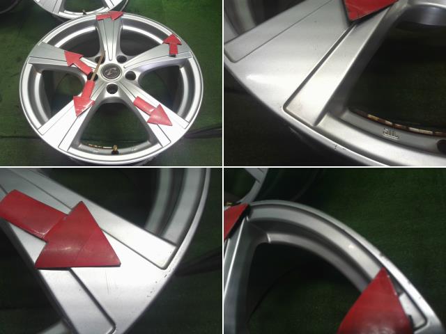 【中古】Treffer 18インチ アルミホイール 4本  自社品番250531