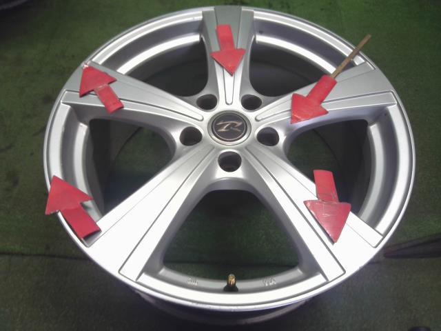 【中古】Treffer 18インチ アルミホイール 4本  自社品番250531