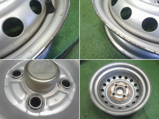 【中古】ミニキャブ GBD-U62T 12インチ　純正　スチールホイール　4本 自社品番250543 W37