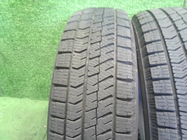 【中古】14インチ 冬 スタッドレスタイヤ 155/65R14 2本 ブリヂストン BLIZZAK VRX2 24年製 自社品番250557