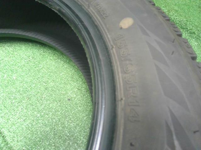 【中古】14インチ 冬 スタッドレスタイヤ 155/65R14 2本 ブリヂストン BLIZZAK VRX2 24年製 自社品番250557