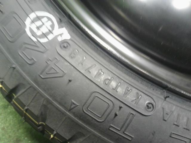 【中古】パッソ 5BA-M700A スペアタイヤ 14インチ 自社品番250564