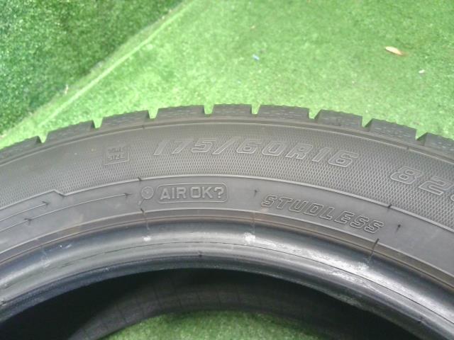 【中古】16インチ 冬 スタッドレスタイヤ 2本 175/60R16 グッドイヤー 24年製 自社品番250568