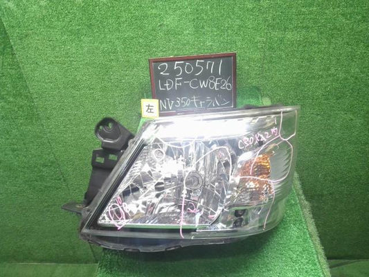 【中古】NV350キャラバン LDF-CW8E26 左ヘッドランプ ライト 26060-3XA1C 自社品番250571 QM1