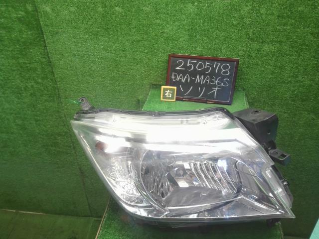 【中古】ソリオ DAA-MA36S 右ヘッドランプＡＳＳＹ  自社品番250578 ZVR