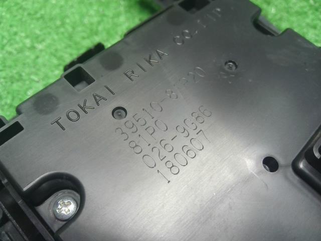 【中古】ソリオ DAA-MA36S エアコンスイッチ　 Ａ／Ｃスイッチパネル  自社品番250578 ZVR