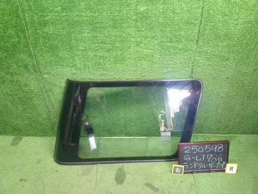 【中古】ランドクルーザープラド Q-LJ78G 右クォーターガラス 62710-60100 自社品番250598 183
