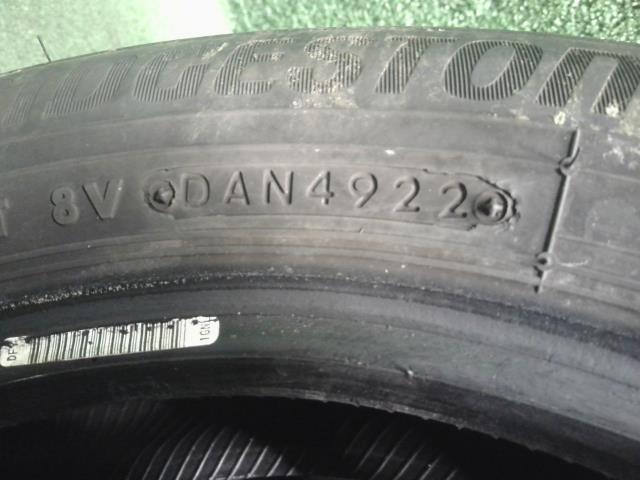 【中古】14インチ 夏 ノーマルタイヤ 155/65R14 4本 ブリヂスト  22年製 自社品番250599