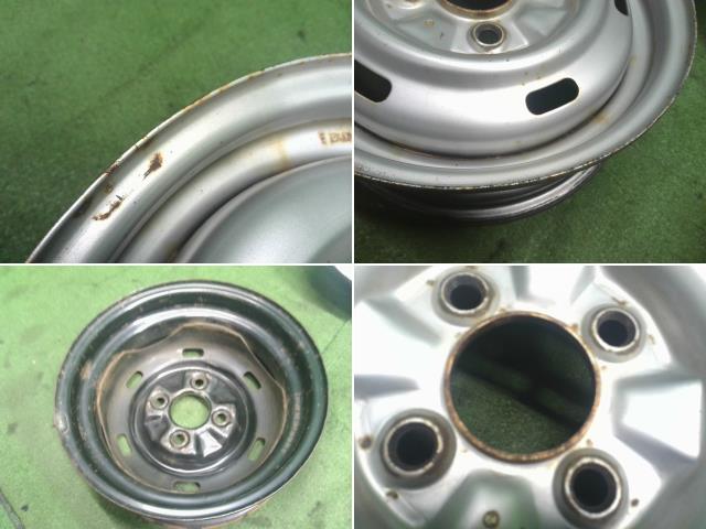 【中古】ハイゼット EBD-S510P 12インチ スチールホイール  自社品番250602 W19