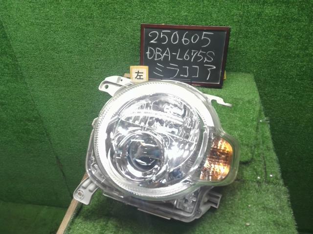 【中古】ミラココア DBA-L675S 左ヘッドランプ ヘッドランプ 81150-B2860 自社品番250605 R65