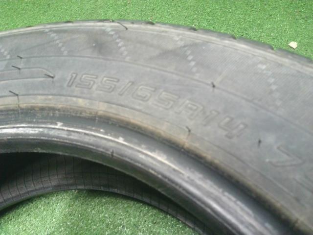 【中古】21年製 サマー タイヤ 155/65R14 ダンロップ　ENASAVE EC204 　自社品番250606 NH830M