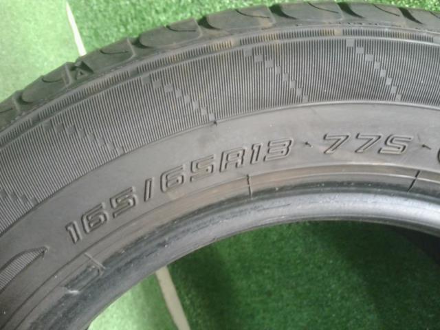 【中古】No1 23年製 サマー 夏 タイヤ 165/65R13 13インチ　ダンロップ　ENASAVE　EC204　 ハイゼットアトレ ABA-S331G 　外し  自社品番250614 W24