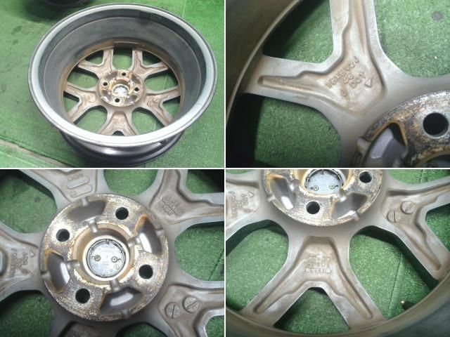 【中古】Nismo ニスモ ノート DBA-E12 NO1 純正 16×6.5J アルミ ホイール4穴 2本 ＰＣＤ100 +46 ハブ径60ｍｍD0300-1A18E 自社品番250620 QAB