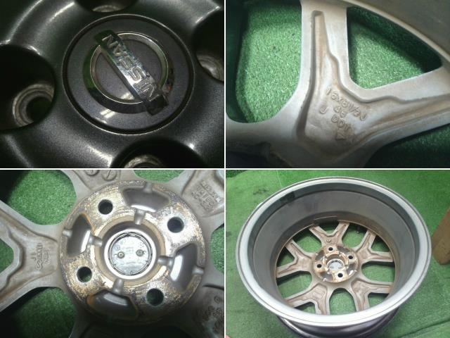 【中古】Nismo ニスモ ノート DBA-E12 NO2 純正 16×6.5J アルミ ホイール4穴 2本 ＰＣＤ100 +46 ハブ径60ｍｍD0300-1A18E 自社品番250620 QAB