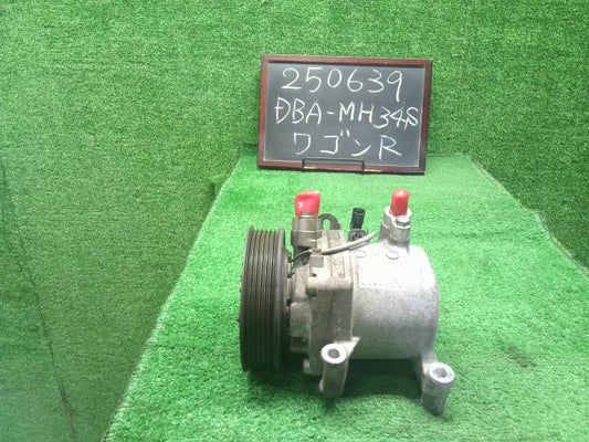 【中古】ワゴンＲ DBA-MH34S エアコン コンプレッサー Ａ／Ｃコンプレッサー  自社品番250639 Z7T