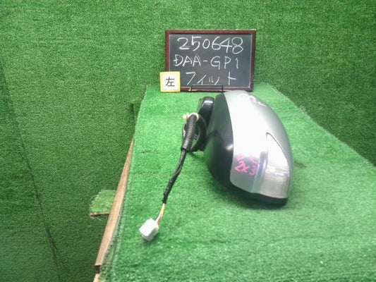 【中古】フィット DAA-GP1 左サイドミラー　ドアミラー 76258-TF0-J11 自社品番250648 NH700M