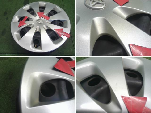 【中古】アクア DAA-NHP10 純正　15インチ　スチール　ホイール　ホイールキャップ付き 42611-52770 自社品番250651 1F7