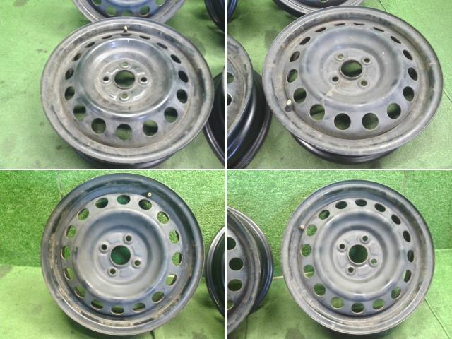 【中古】アクア DAA-NHP10 純正　15インチ　スチール　ホイール　ホイールキャップ付き 42611-52770 自社品番250651 1F7