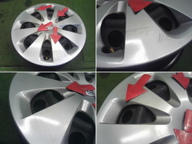 【中古】アクア DAA-NHP10 純正　15インチ　スチール　ホイール　ホイールキャップ付き 42611-52770 自社品番250651 1F7